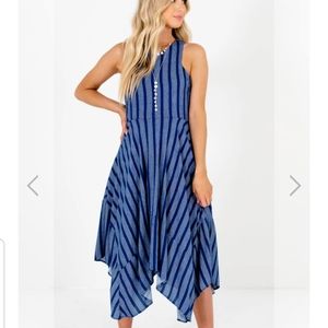 Lumiere Blue Midi Dress size Small